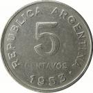 5 Centavos (reeded edge)