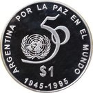 1 Peso (50th Anniversary of the UN)