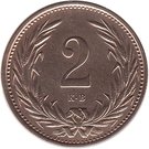 2 Fillér - I. Ferenc József (Franz Joseph I - 1848/1867-1916)