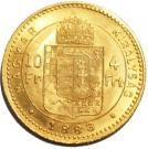 10 Francs / 4 Forint - I. Ferenc József (Franz Joseph I; 1848/1867-1916)