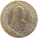 20 Krajczár - Mária Terézia (Maria Theresia; 1740-1780; veil without folds)