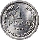 1 Pengő - Miklós Horthy (Red Army Counterstamp)