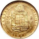 20 Francs / 8 Forint - I. Ferenc József (Franz Joseph I; 1848/1867-1916)