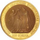 100 Korona - I. Ferenc József (Franz Joseph I - 1848/1867-1916 - Coronation)