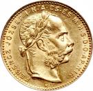 20 Francs / 8 Forint - I. Ferenc József (Franz Joseph I; 1848/1867-1916)