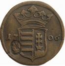 10 Poltura - II. Rákóczi Ferenc (1703-1711; INSURGENT COINAGE countermarked)