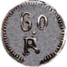 60 Réis "Tanga" - Pedro V (Goa Mint)