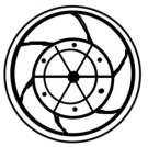 Wheel of 2 Bazarucos - João V (Baçaim mint)