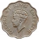 1 Anna - George VI (2nd portrait, small crown, low relief)