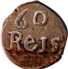 60 Réis - João VI (Small armilar sphere, Goa mint)