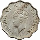 1 Anna - George VI (2nd portrait, large crown, low relief)