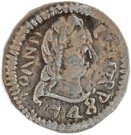 ½  Pardau - João V (Goa mint)
