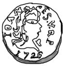 1 Pardau - João V (Goa mint)
