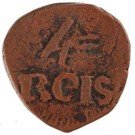 4 ½ Réis "4=" - João VI (Diu mint)