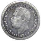 Quarto de Rupia  - Luíz I (Calcutta mint)