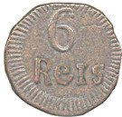 6 Reis "Daduddu" - Maria I (Dio mint)