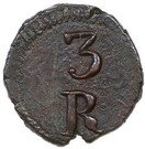 3 Réis "Daguini" - Maria II (Goa Mint)