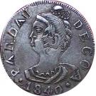 1 Pardao  - Maria II (Goa Mint)