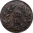 30 Réis - Maria II (Damão Mint)