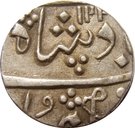 ½ Rupee - Muhammad Akbar II [Anand Rao]