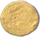 ½ Fanam - Ahmad Shah Bahadur