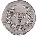 MEIO P "150 Réis" - Pedro V (Goa Mint)