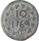 10 Bazarucos - José I (Goa mint)