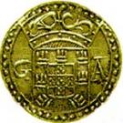 1 Pardau São Tomé - Sebastião (Goa mint)