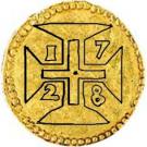 São Tomé of 1 Xerafim - João V (Goa mint)
