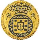 São Tomé de 12 Xerafins - João VI (Small armillary sphere, Goa mint)