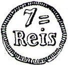 7 ½  Réis - João VI (Diu mint)