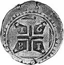 1 Xerafim - Pedro Prince (Stars around cross, Goa mint)