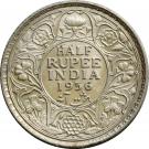 ½ Rupee - George V
