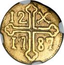 12 Xerafins - Maria I & Pedro III (Goa mint)