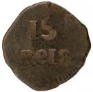 15 Reis - João VI (Goa mint)