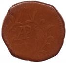 1 Tanga - Miguel I (With countermark "PR 809")