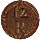 12 Réis - Maria II (Goa  Mint)
