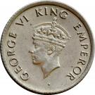 ¼ Rupee - George VI