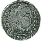1 Rupia - Maria I (Widow veil type; Goa Mint)