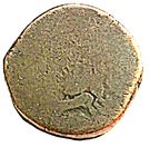 1 falus - Wajid Ali (Lucknow mint)