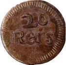 20 Réis - Maria I (Dio mint)