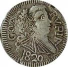 1 Rupia - João VI (Small armillary sphere, Goa mint)