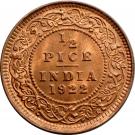 ½ Pice - George V