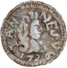 ½ Pardau - João V (Goa mint)