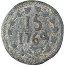 15 Bazarucos - José I (Goa mint)