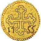 5 Xerafins São Tomé - José I (Damão mint)