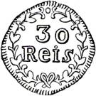 30 Réis - Maria I (Dio mint)