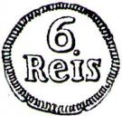 6 Réis - João Prince (Goa mint)