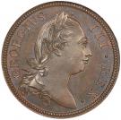 ½ Penny - George III