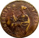 ½ Penny - James II (Siege Coinage)